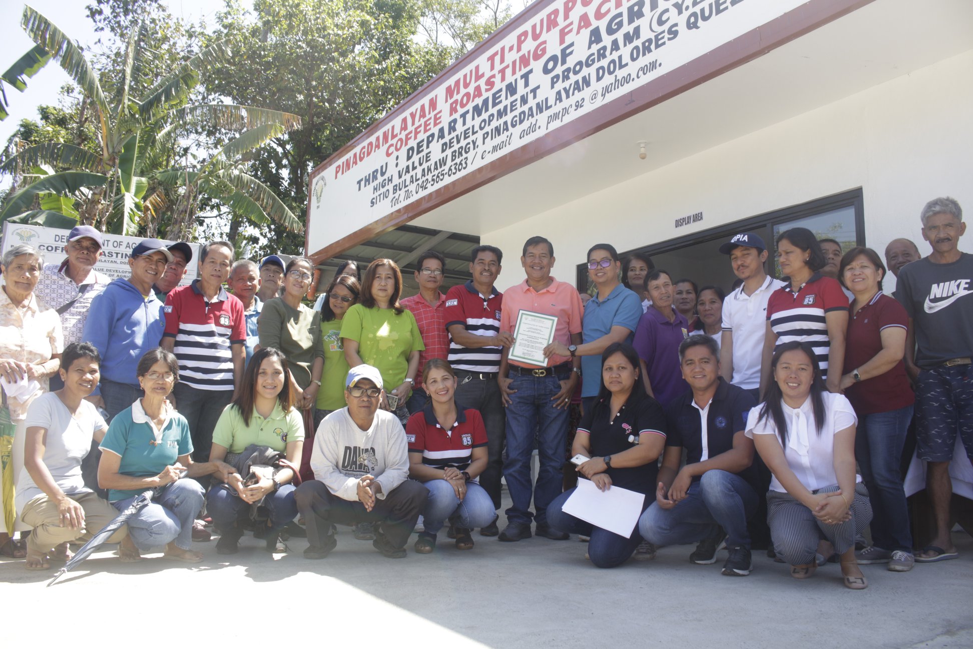 DA 4A gives coffee processing facility to Pinagdanlayan MPC ...