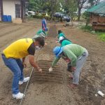 Lipa Agricultural Research and Experiment Station (LARES) employees prepare and till vacant lots at the back of the Technology Commercialization Building for the transplanting of vegetable seedlings