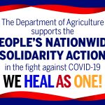 The Department of Agriculture in the CALABARZON region is one with the People's Nationwide Solidarity Action in the fight against COVID-19