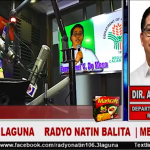 Panayam kay Regional Director Arnel V. de Mesa tungkol sa Implementasyon ng mga Programa ng Kagawaran ng Pagsasaka Rehiyon 4-CALABARZON upang Masiguro at Mapalakas ang Produksyon ng Pagkain dito sa Rehiyon lalo na sa Panahon ng COVID-19